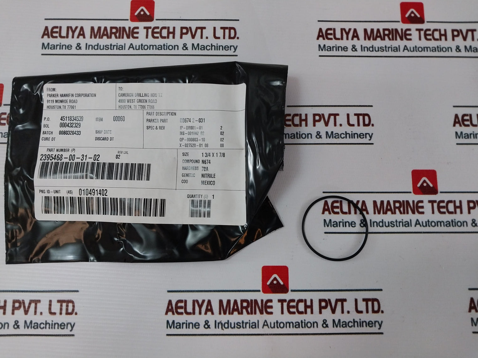 Cameron 2020810-01-99 Pressure Solenoid Valve Coil Repair Kit Rev.09