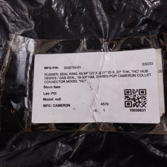 Cameron 2035759-01 Rubber Seal Ring 49.94" Od X 29.31" Id X .25" Thk