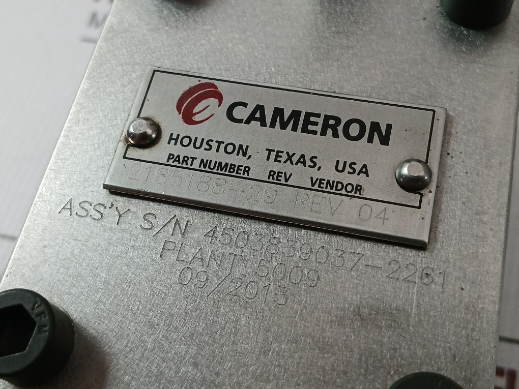 Cameron 1/4" 5Ksi Wp Directional Control Valve 2185188-29