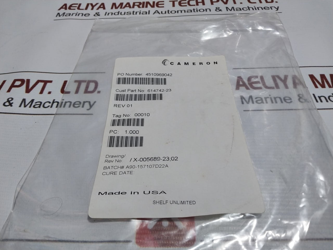Cameron Parker 2275354-01 Seal Repair Kit Bonnet W/Evo Locks