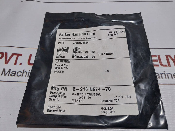 Cameron Parker 2275354-01 Seal Repair Kit Bonnet W/Evo Locks