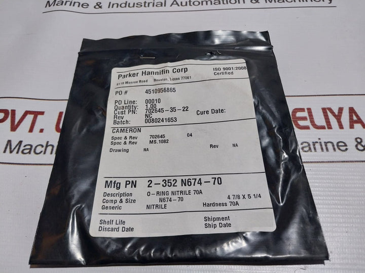 Cameron Parker 2275354-01 Seal Repair Kit Bonnet W/Evo Locks