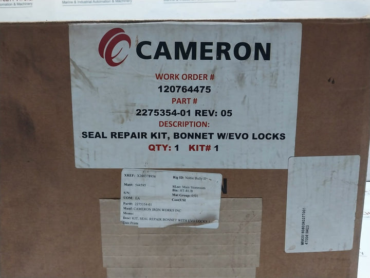 Cameron Parker 2275354-01 Seal Repair Kit Bonnet W/Evo Locks