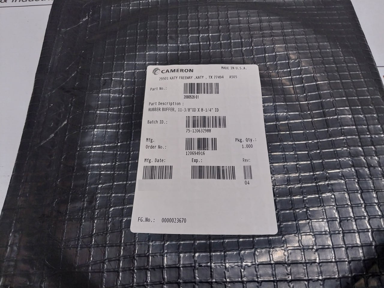 Cameron Parker 2275354-01 Seal Repair Kit Bonnet W/Evo Locks