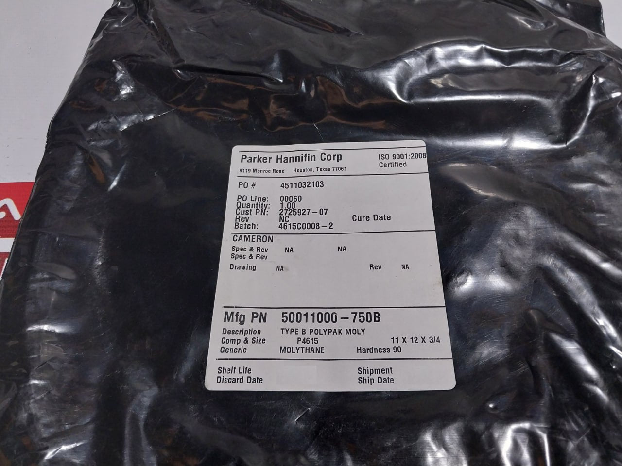 Cameron Parker 2275354-01 Seal Repair Kit Bonnet W/Evo Locks