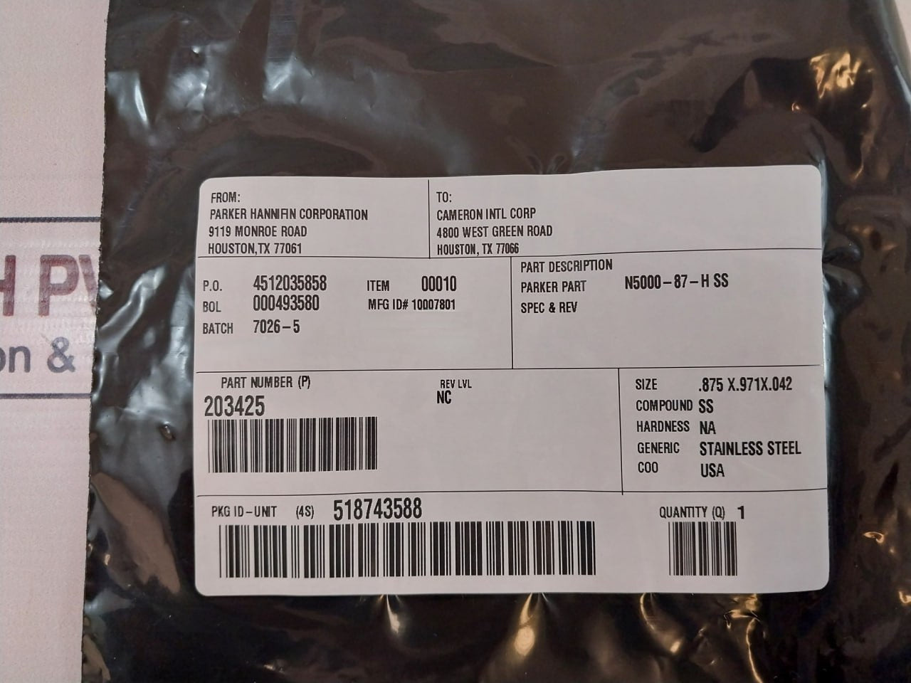 Cameron 2406437-01-99 Repair Kit, Drg Valve, 1/2