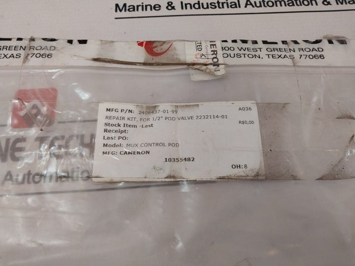 Cameron 2406437-01-99 Repair Kit, Drg Valve, 1/2