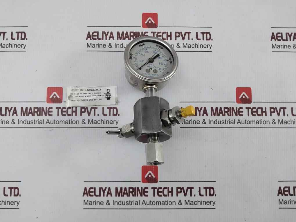 Cameron 2711120-07 Precharge Kit Charging Hose And Gauge Assembly 7500 Psi