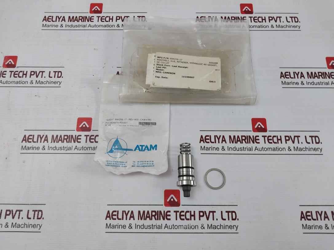 Cameron 694256-17 Hydraulic Ax Gasket Retainer Assembly 649210-02 Rev 01