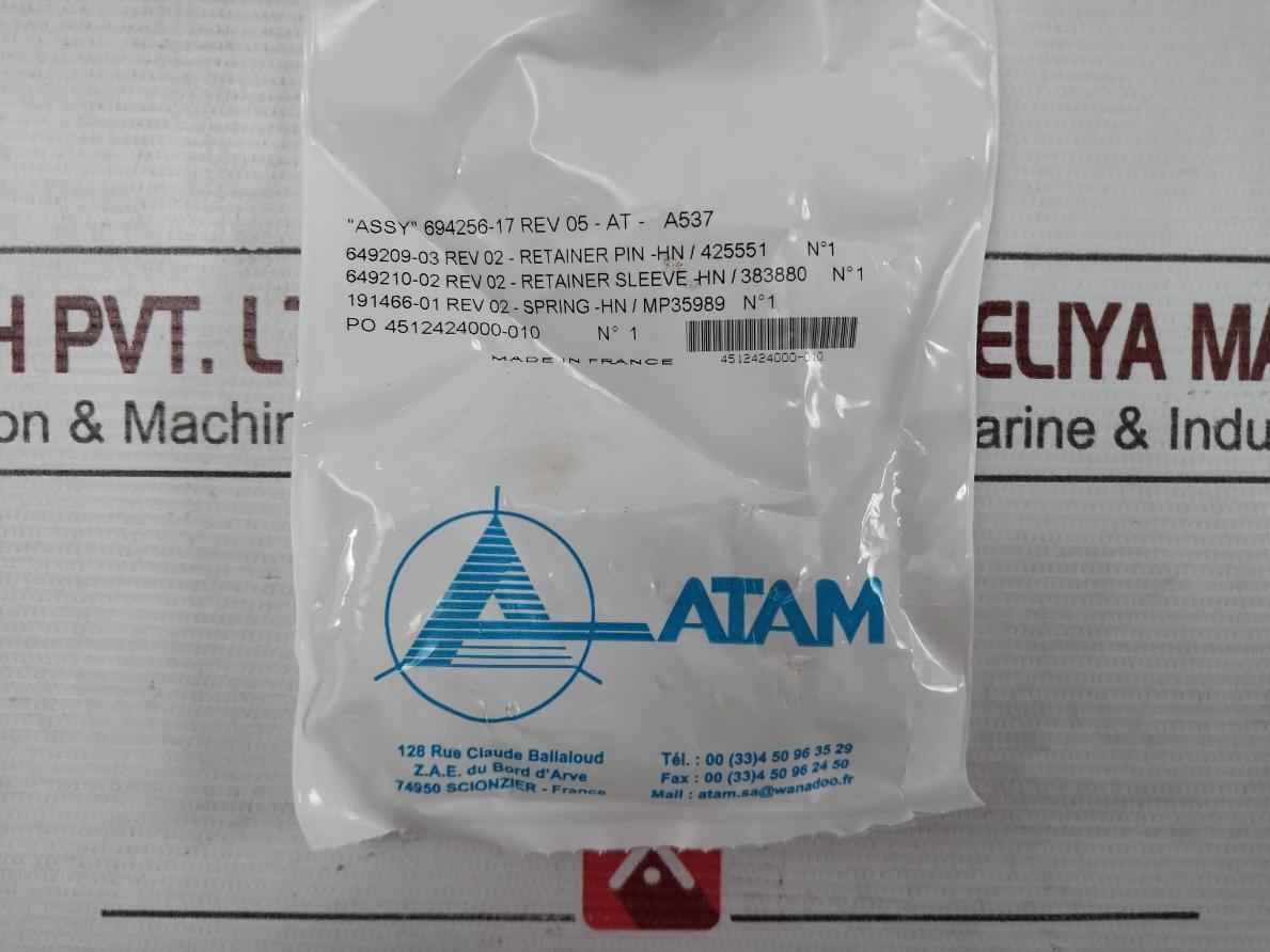 Cameron 694256-17 Hydraulic Ax Gasket Retainer Assembly Rev 05-at- A537