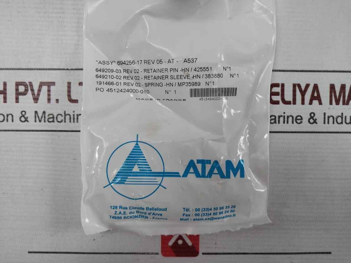 Cameron 694256-17 Hydraulic Ax Gasket Retainer Assembly Rev 05-at- A537