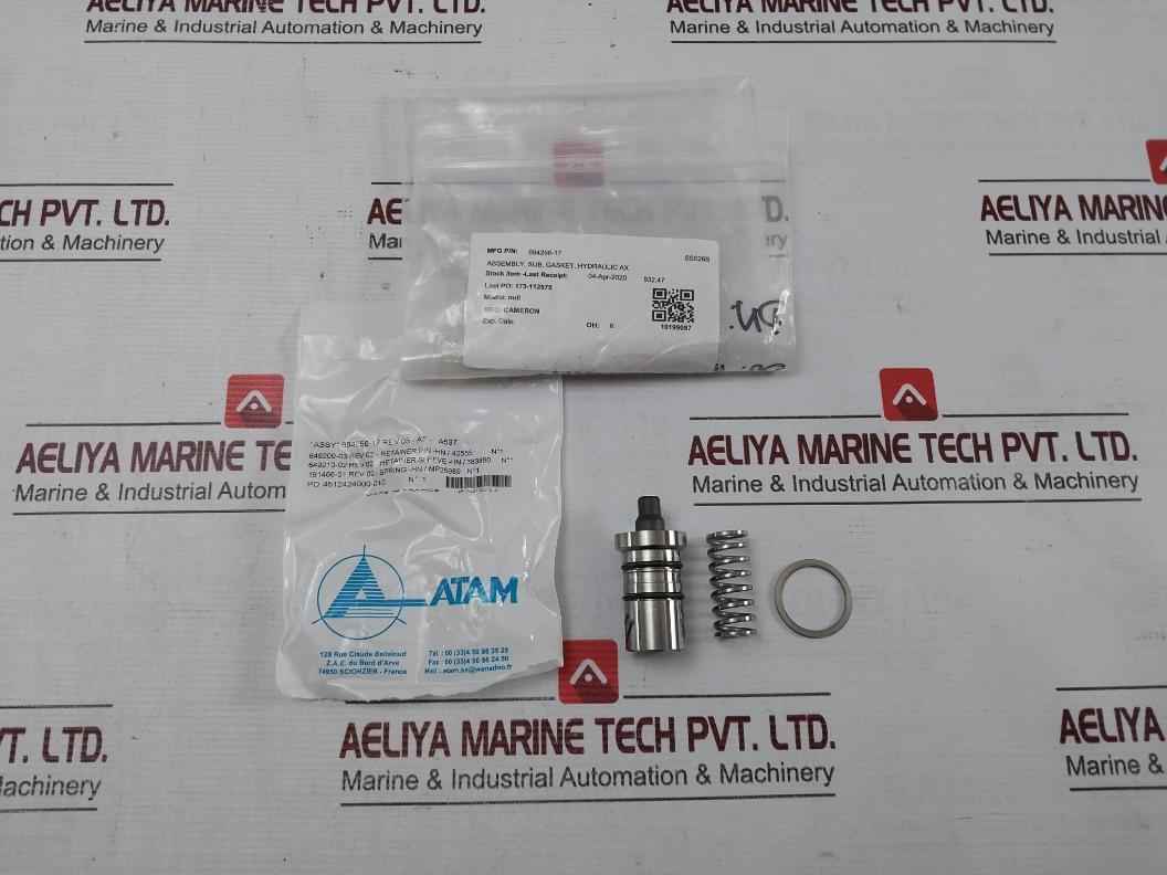 Cameron 694256-17 Hydraulic Ax Gasket Retainer Assembly Rev 05-at- A537