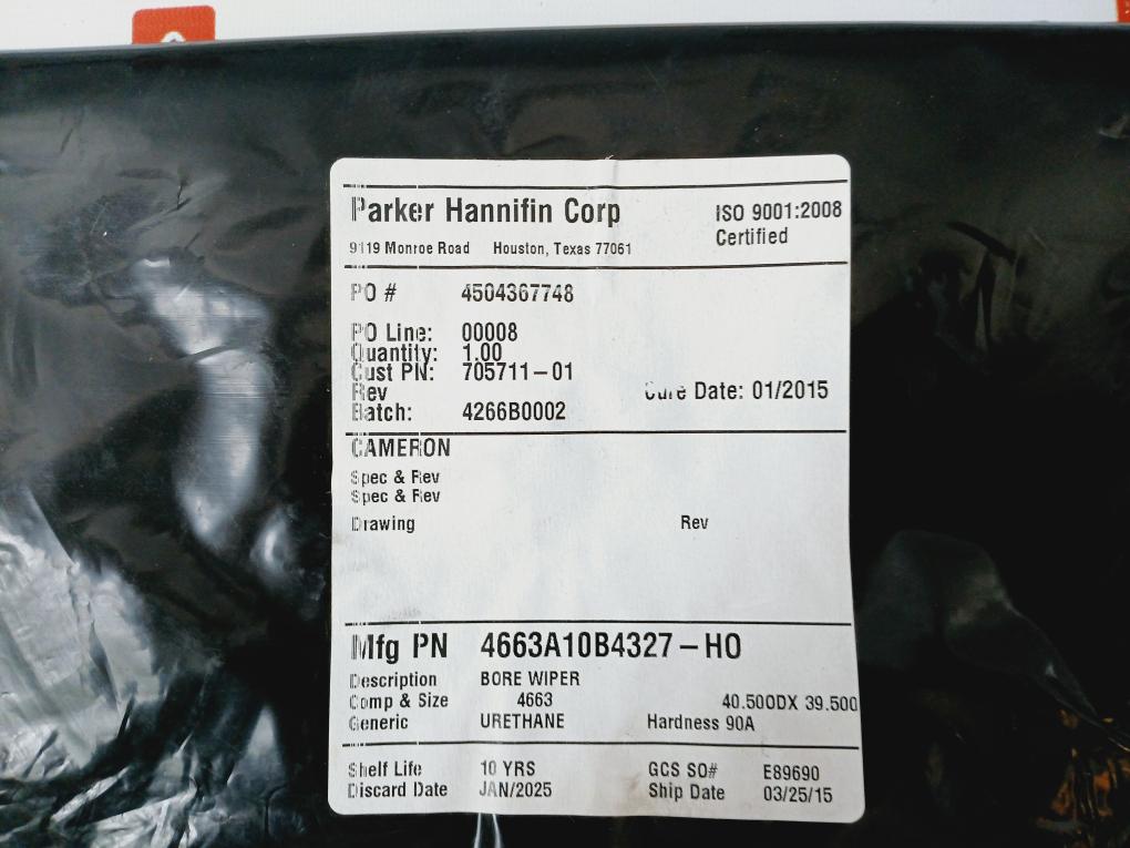 Cameron 705711-01 Bore Wiper Seal Ring 4663a10b4327-h0