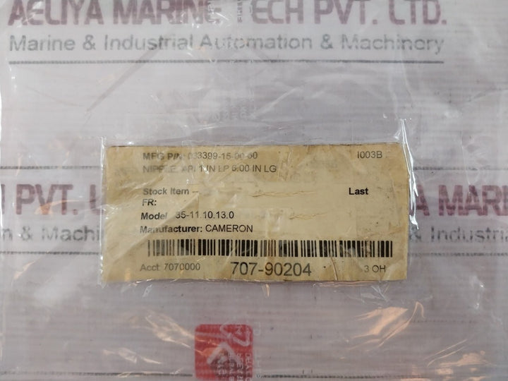 Cameron W14376 Barrel Nipple For Ss Plumbing Pipe 35-11.10.13.0