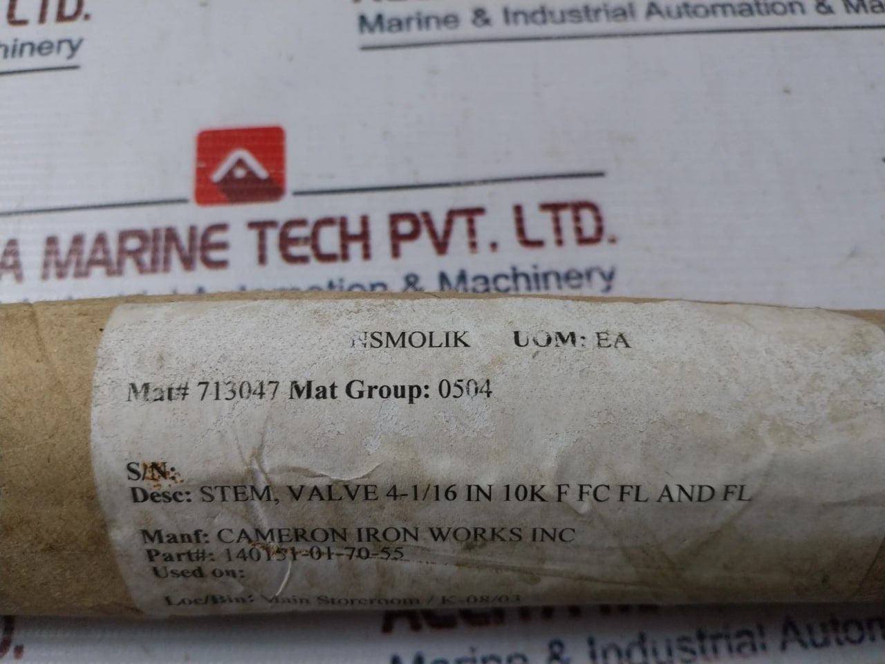 Cameron 140151-01-70-55 Stem Valve Rev.03