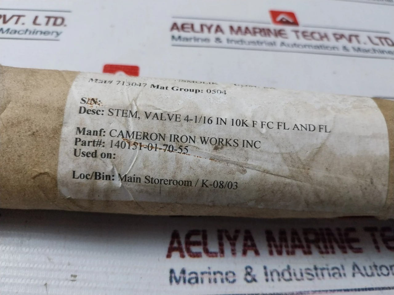 Cameron 140151-01-70-55 Stem Valve Rev.03