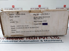Cameron 140255-01-72-03 Gate Valve Seat Rev 02 X200318948