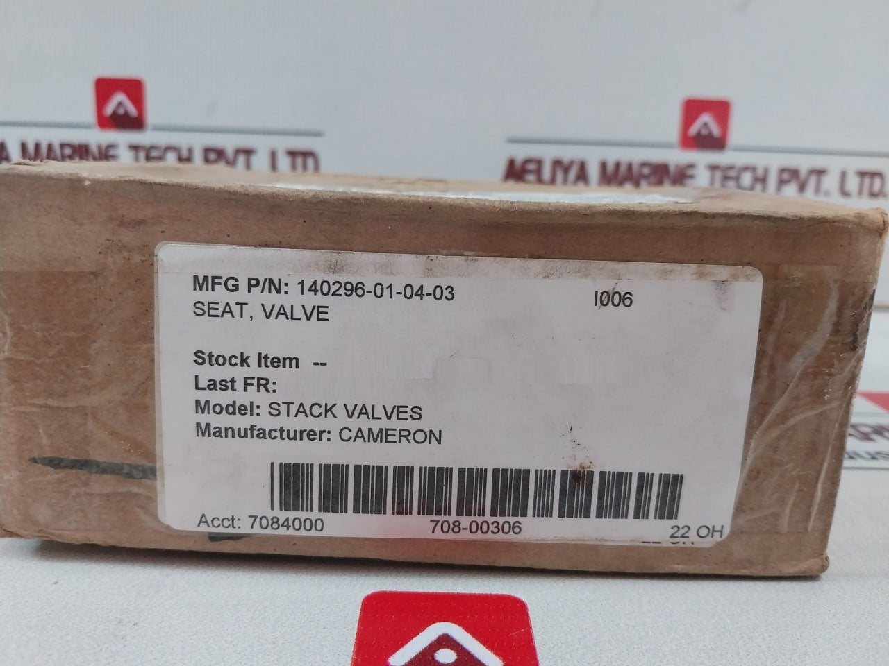Cameron 140296-01-04-03 Stack Seat Valve