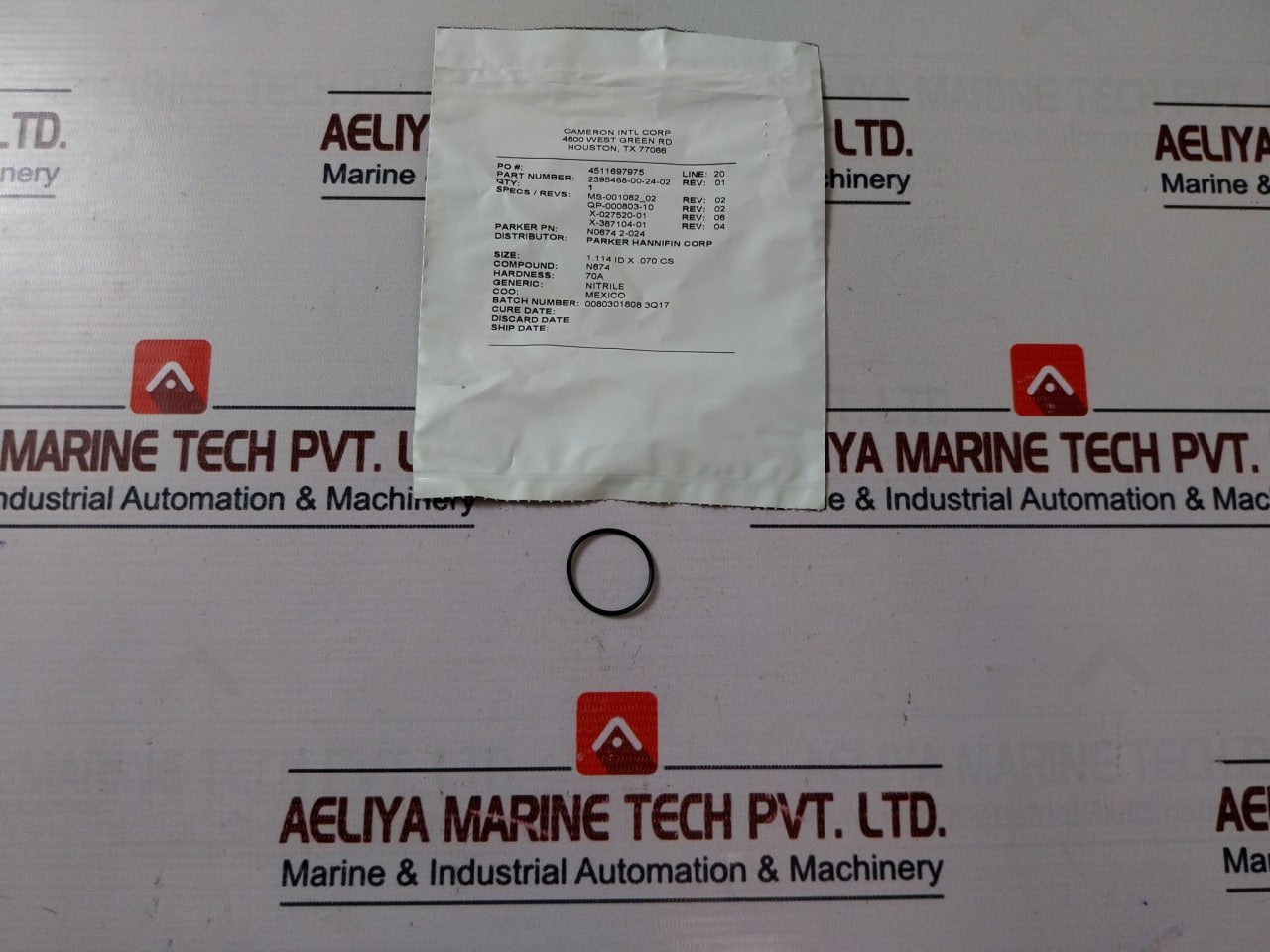 Cameron 2020810-01-88 Coil Section Seal Repair Kit 2232325-01