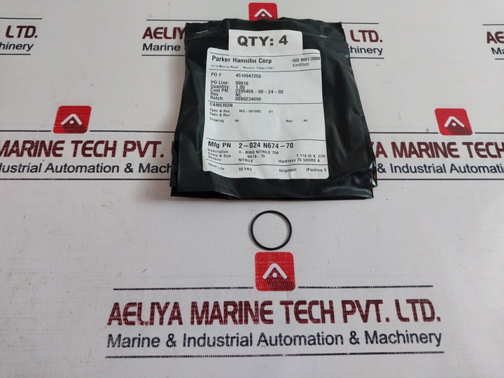 Cameron 2020810-01-99 Solenoid Coil Section Seal Kit 222261-01 Rev.01 70A