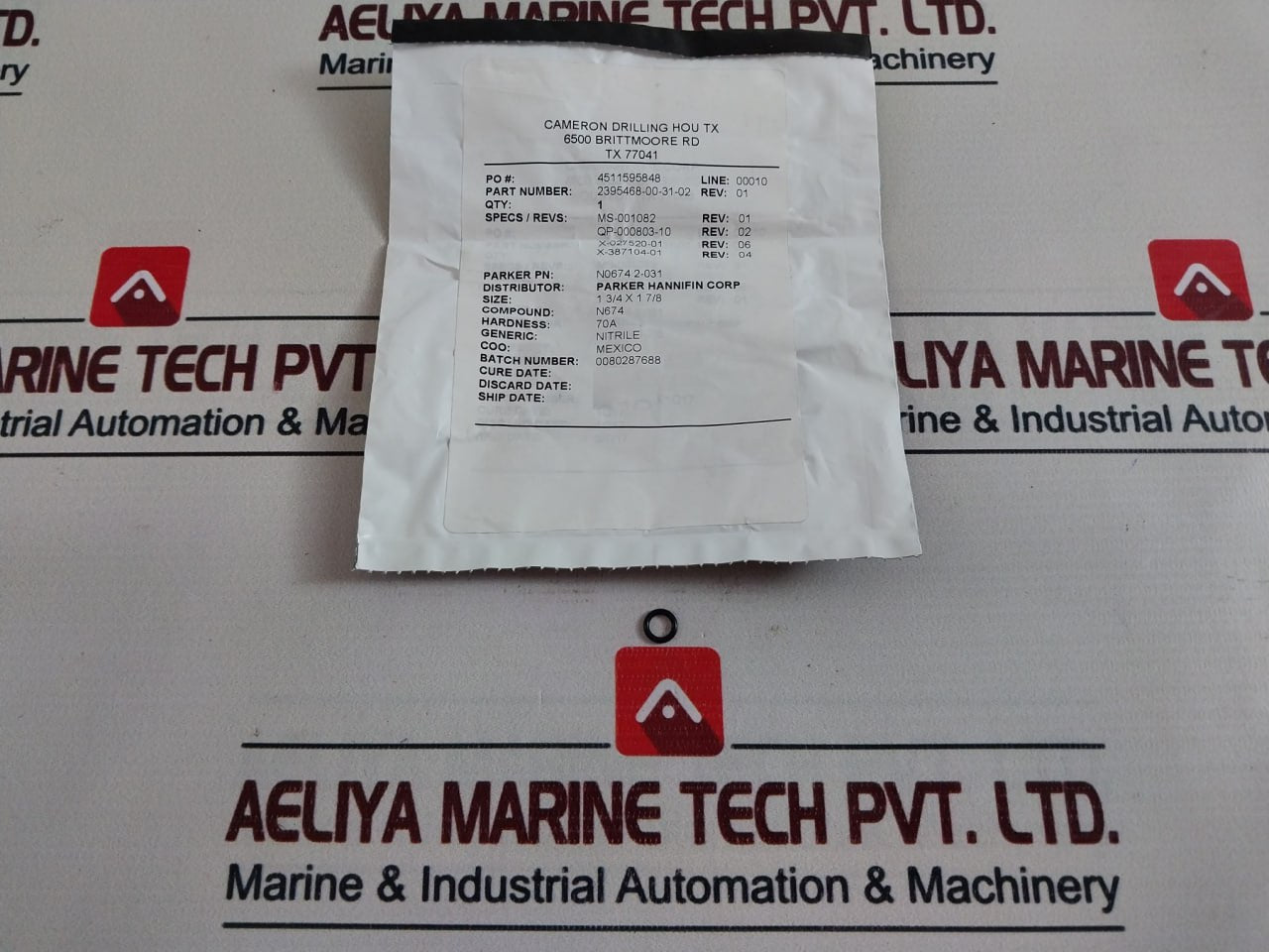 Cameron 2020810-01-99 Coil Section Seal Repair Kit With Solenoid Valve