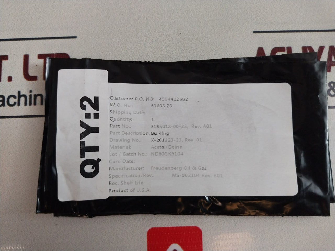 Cameron 2185611-01-99 Drg Valve Repair Kit 2186171-01