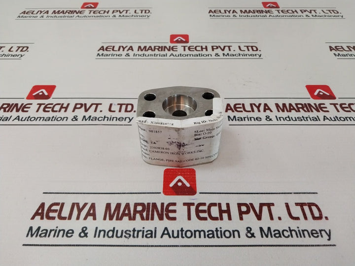 Cameron 2302838-03 Sae Flange 981857