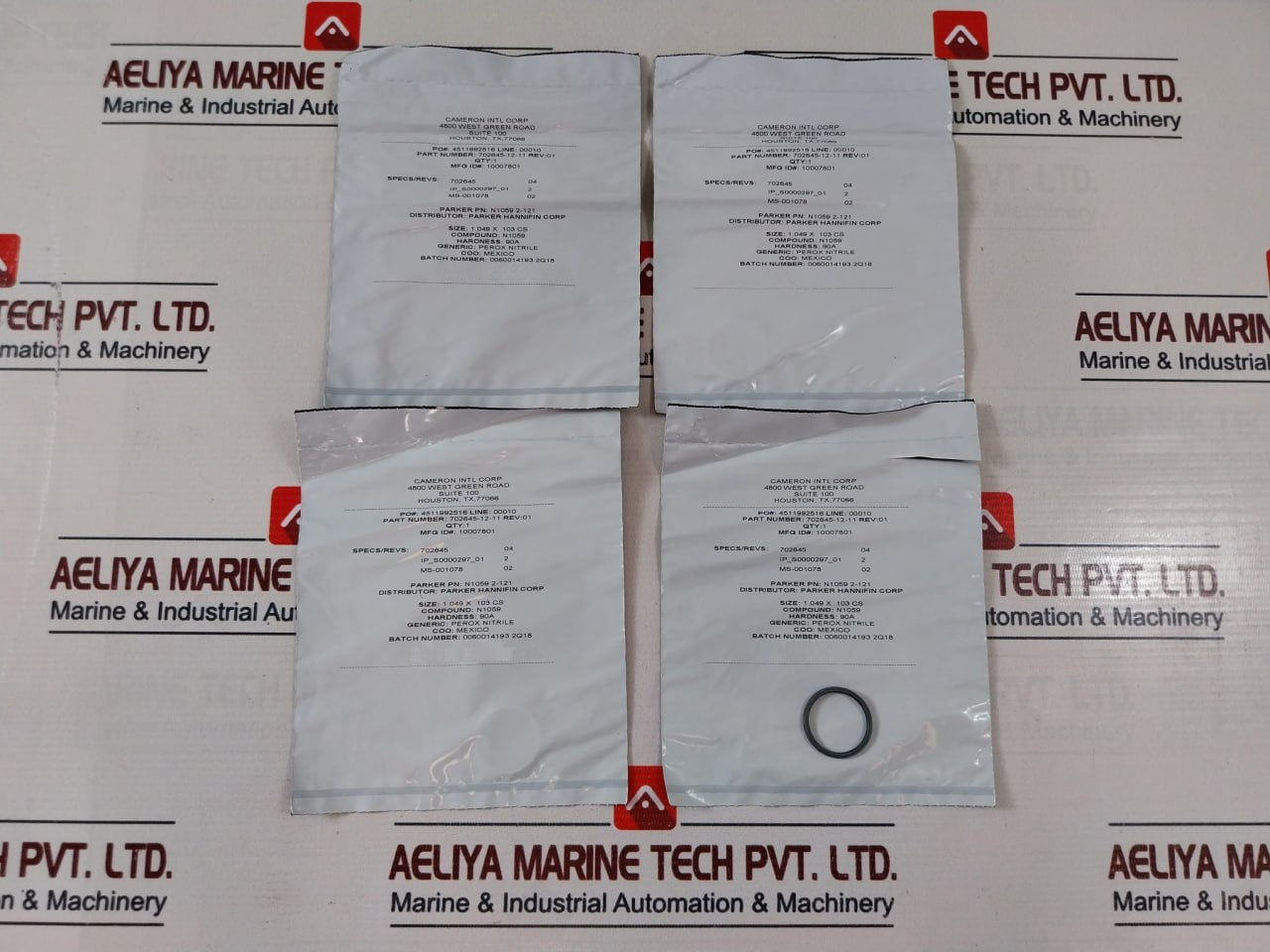 Cameron 2390580-09-99 Plate-inlet & Plate-outlet Seal, For 3/4” Valve Repair Kit