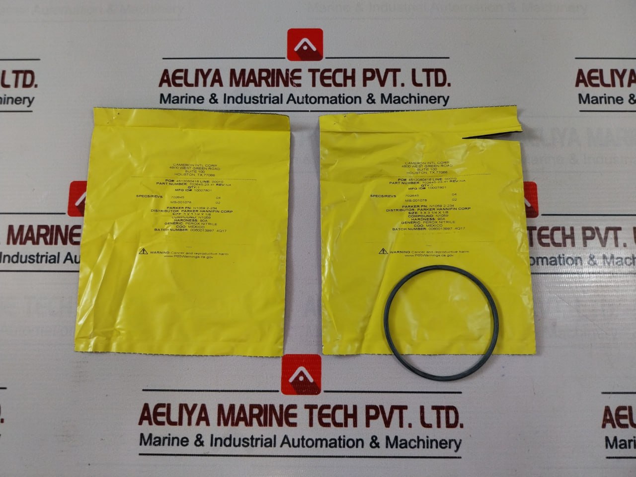 Cameron 2390580-09-99 Plate-inlet & Plate-outlet Seal, For 3/4” Valve Repair Kit