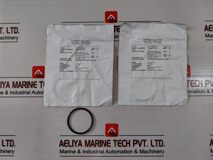 Cameron 2390580-09-99 Plate-inlet & Plate-outlet Seal, For 3/4” Valve Repair Kit
