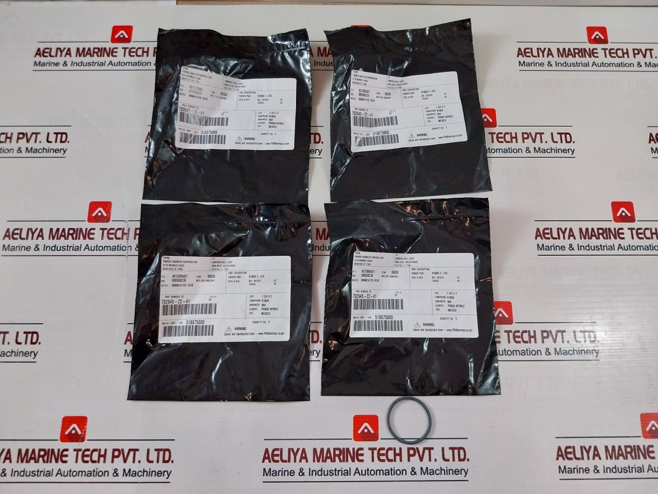 Cameron 2390580-09-99 Plate-inlet & Plate-outlet Seal, For 3/4” Valve Repair Kit