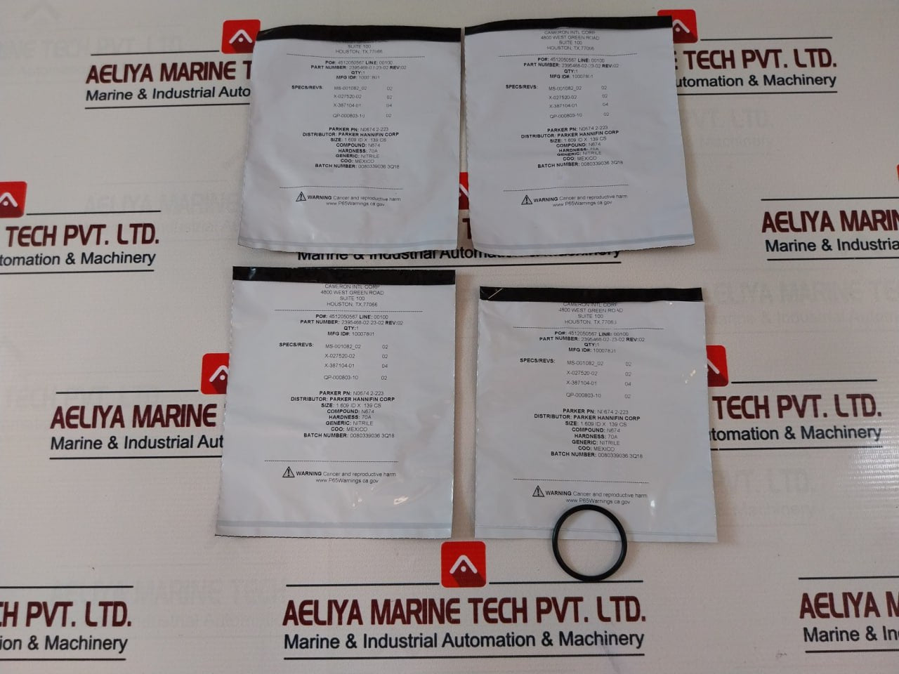 Cameron 2390581-01-99 Seal Ring Repair Kit 2185238-02 Rev 02