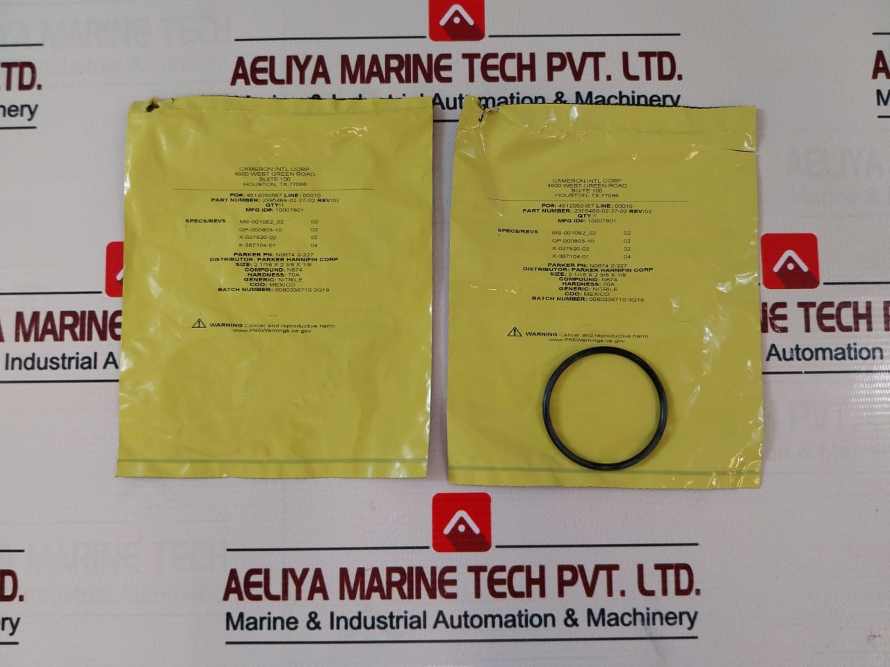 Cameron 2390581-01-99 Seal Ring Repair Kit 2185238-02 Rev 02