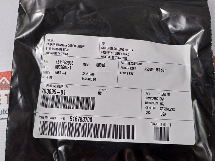 Cameron 2390581-01-99 Drg Valve Seal Ring Repair Kit 2378256-01