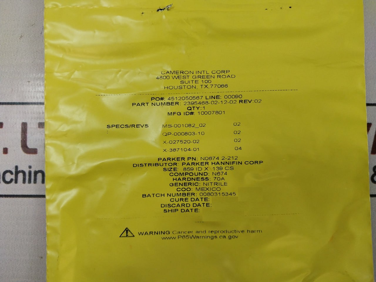 Cameron 2390581-02-99 Repair Kit