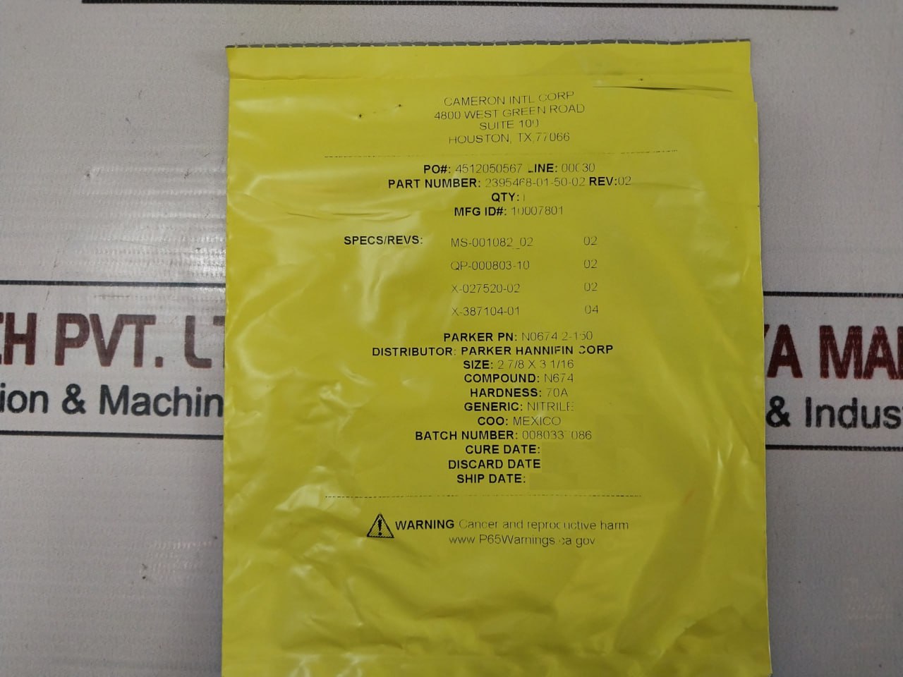 Cameron 2390581-02-99 Repair Kit