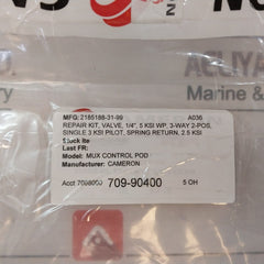 Cameron 2406436-31-88 1/4” Drg Seal Valve Repair Kit 2391050-02