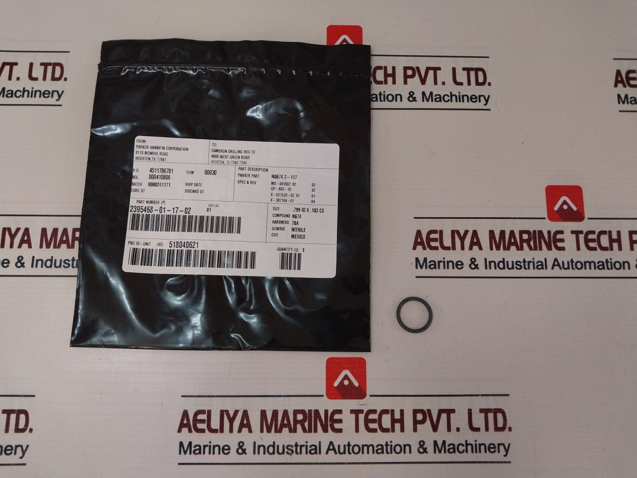 Cameron 2406436-31-88 1/4” Drg Seal Valve Repair Kit 2391050-02