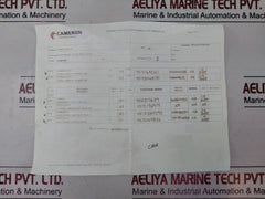 Cameron 2408830-24-01-99 Valve Repair Kit 2408831-01