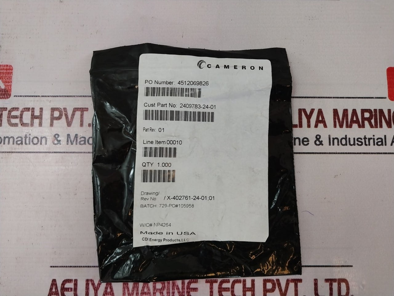 Cameron 2408830-24-01-99 Valve Repair Kit 2408831-01