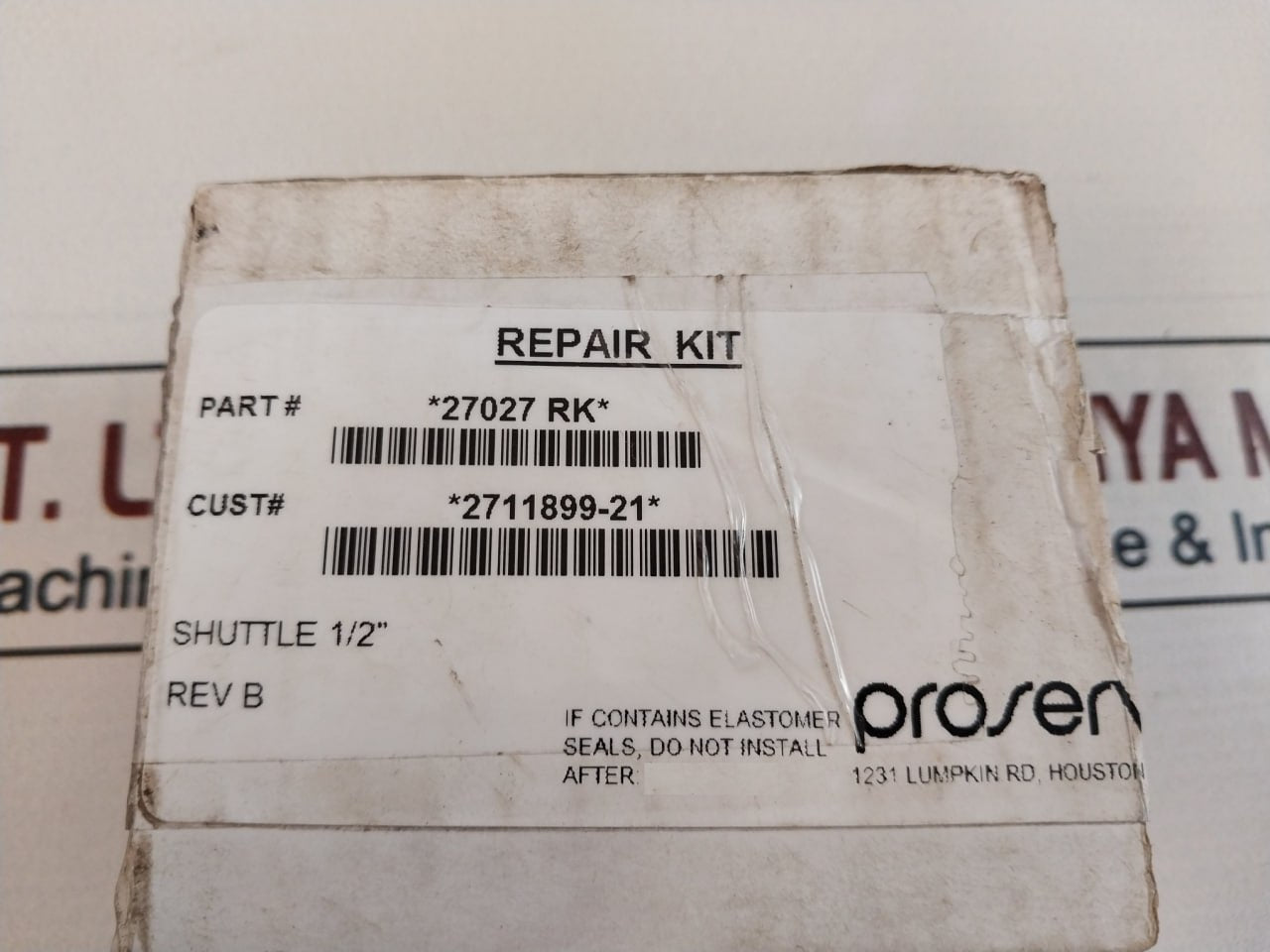 Cameron 27027 Rk 1/2" Sae Mkiii Shuttle Valve Repair Kit 2711899-21
