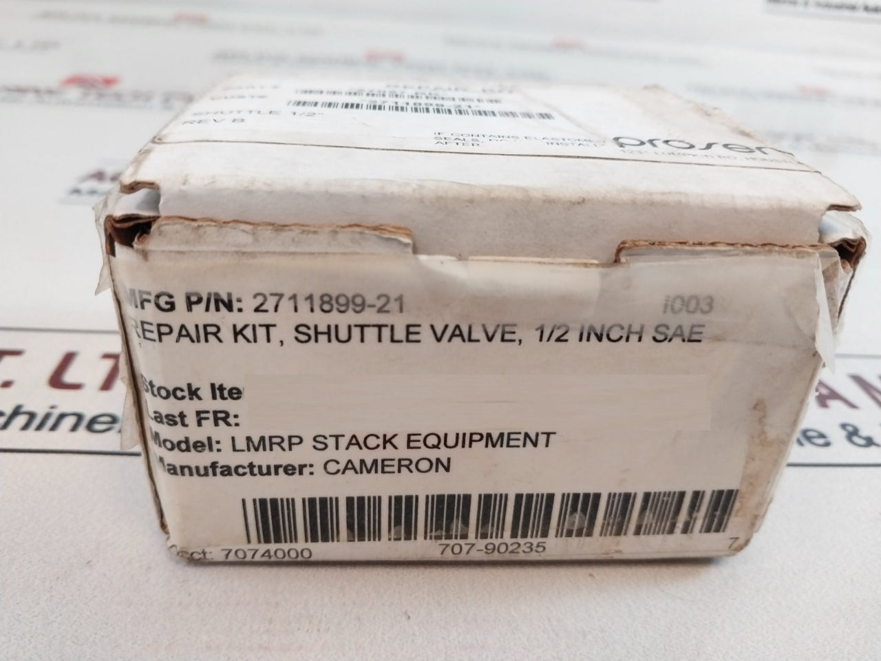 Cameron 27027 Rk 1/2" Sae Mkiii Shuttle Valve Repair Kit 2711899-21