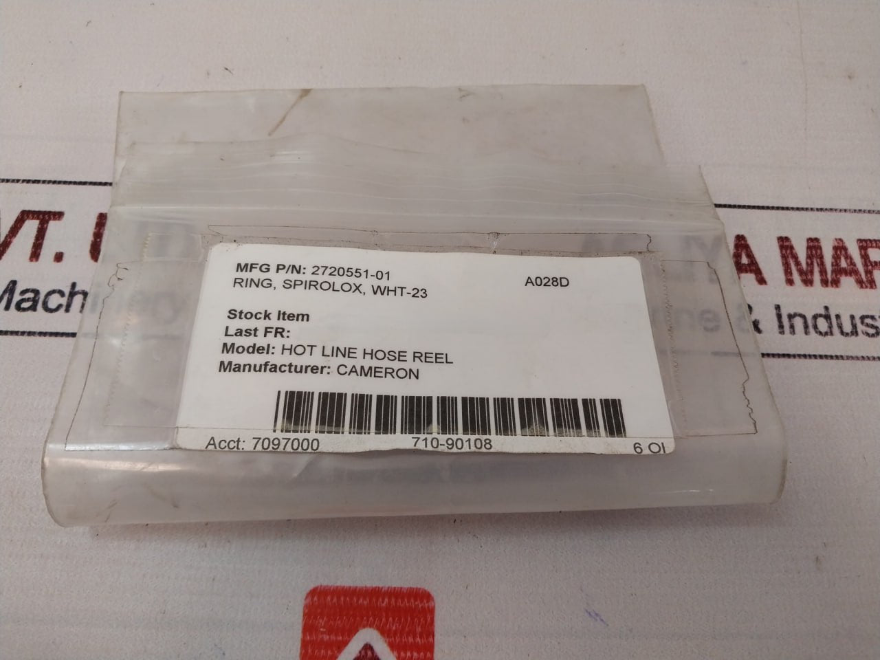 Cameron 2720551-01 Spirolox Ring Wht-23