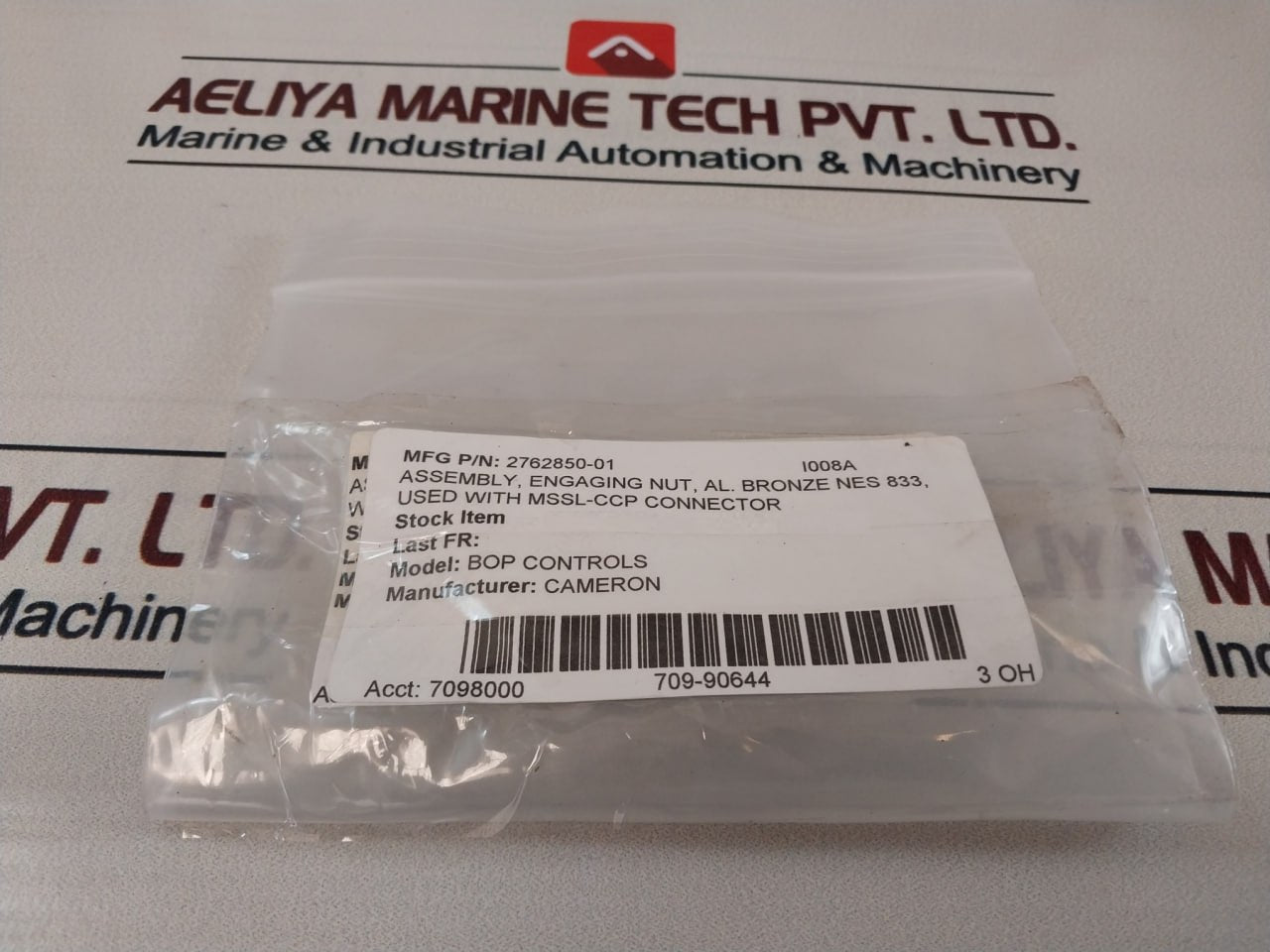 Cameron 2762850-01 Engaging Nut With Mssl-ccp Connector Assembly Set M02264