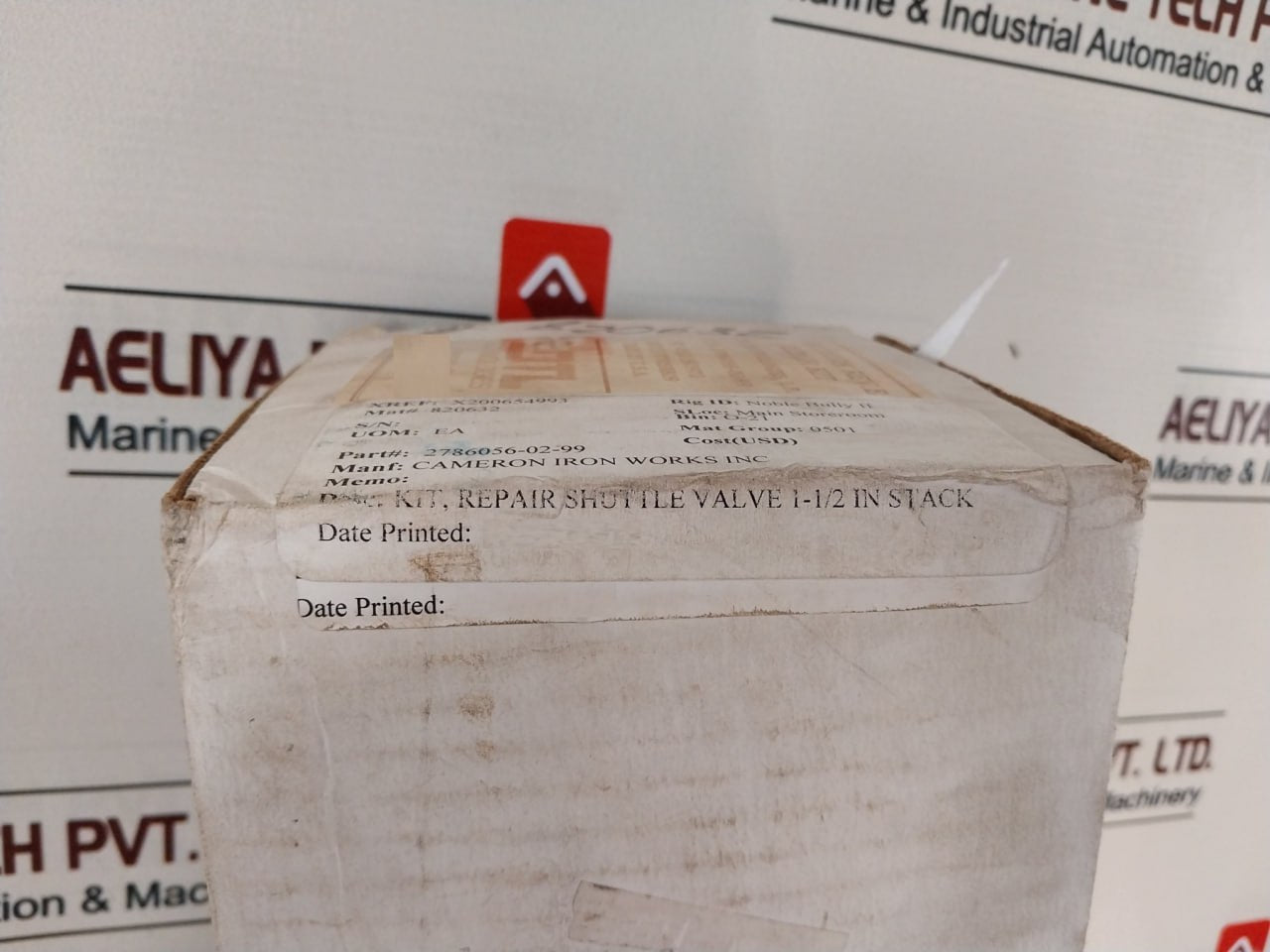 Cameron 2786056-02-99 Shuttle Valve Repair Kit