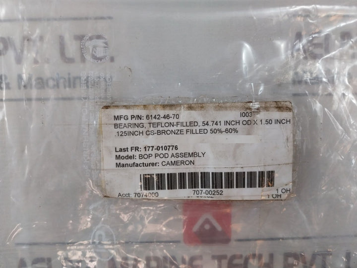 Cameron 6142-46-70 Teflon-filled Bearing