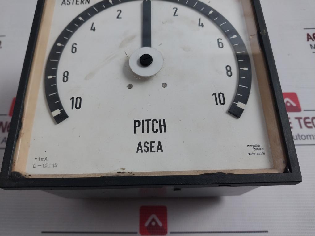 Camille Bauer 10-0-10 Analog Panel Pitch Indicator Meter