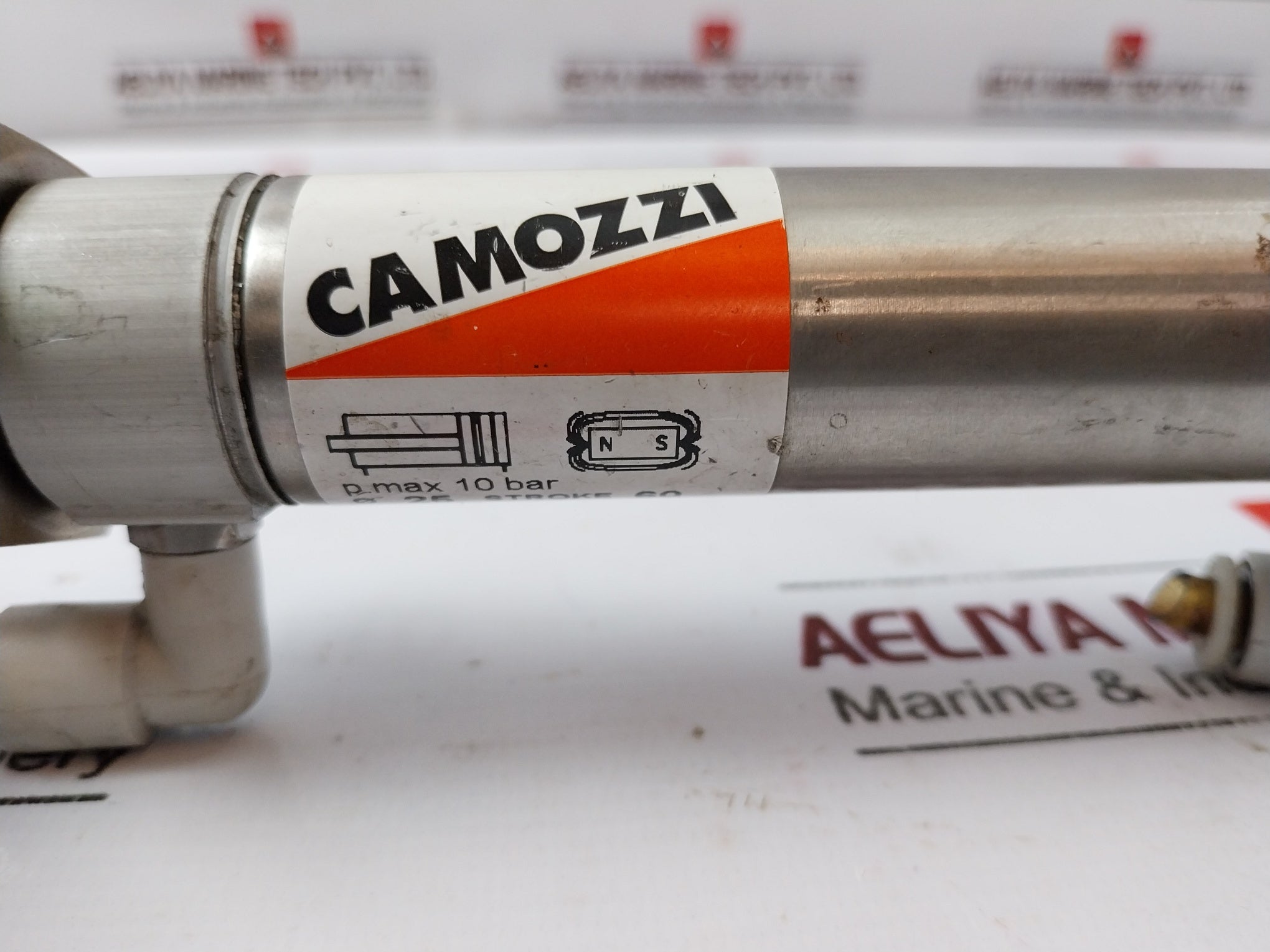 Camozzi 24N2A25A060 Double Acting Magnetic Pneumatic Mini Cylinder Stainless Steel