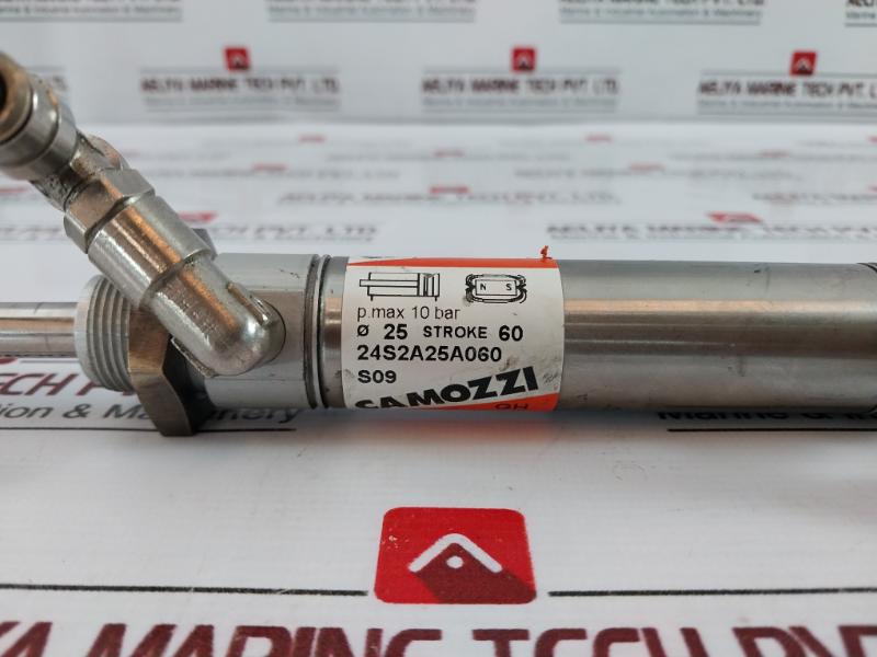 Camozzi 24S2A25A060 Pneumatic Cylinder Pmax 10 Bar