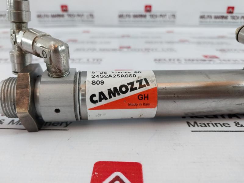 Camozzi 24S2A25A060 Pneumatic Cylinder Pmax 10 Bar